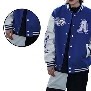 Vente en gros veste de baseball d'université pour hommes OEM veste d'hiver avec logo personnalisé et nouvelle veste Letterman à logo personnalisable à la mode - Product Image 4