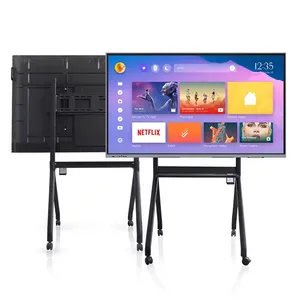 4K Android Interactive Whiteboard Interactive Boards Touch Screen Interactive Monitor Smart Board Prices 55 65 Inch LED 80 16:9