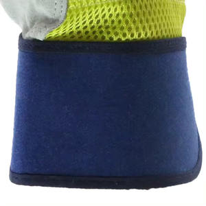 มาใหม่ล่าสุด 2024 ถุงมือความปลอดภัยถุงมือทํางานทําจากหนังแยกวัวพร้อมนิ้วชี้เสริมถุงมือทํางานฝ่ามือ OEM - Product Image 4