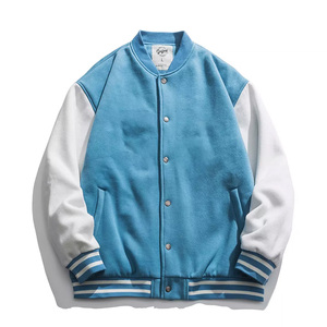 2024 New Arrival Customizable Bomber <b>Jacket</b> Personalized Logo Embroidered Patches Stand Collar Winter <b>Men's</b> - Product Image 4