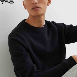 Sweatshirts à manches longues pour hommes lourds 100% polaire de coton avec sweatshirts en coton mélangé d'hiver brodés personnalisés. - Product Image 6