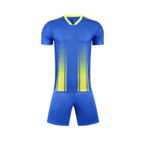 High Quality Custom Soccer Uniform Set Breathable Polyester Jersey <b>Shorts</b> Team Name Number Printing Automated Cutting <b>Technics</b> - Product Image 2