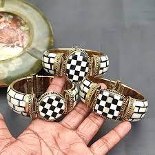 Bracelet en incrustation d'os fabricant indien bijoux de mode Bracelet en os vintage pour utilisation de mariage Bijoux en incrustation d'os élégants - Product Image 3