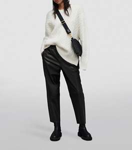 Pantalon en laine formel d'hiver coupe-vent écologique personnalisé pour femmes avec logo brodé - Product Image 2