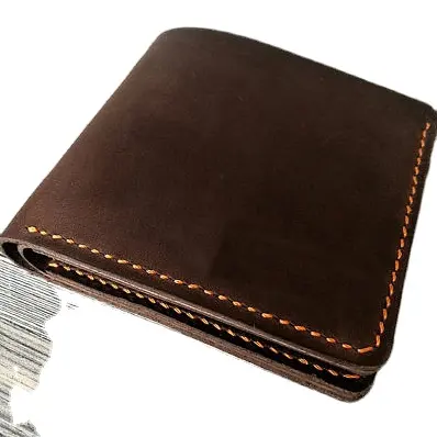Leder Geldbörsen New Handmade Leather Herren Geldbörse Geldbörse Karten halter Bestes Geschenk für Männer & Frauen Luxus handgemachtes Geld