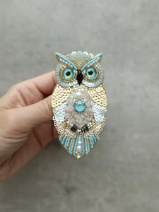 Porte-clés élégant et fantaisiste en alliage avec breloque brodée de perles multicolores en forme de papillon, fait main de haute qualité, magnifique, tendance et étanche - Product Image 5