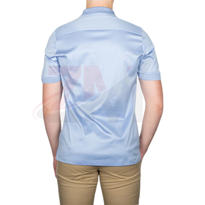 เสื้อยืดโพลีเอสเตอร์ 100% ระบายอากาศได้ดี พิมพ์โลโก้ตามสั่ง เสื้อกอล์ฟ เสื้อโปโลแบบซับลิเมชั่น เสื้อยืดคอตตอน เสื้อแฟชั่นผู้ชาย รับผลิตแบบ OEM - Product Image 2