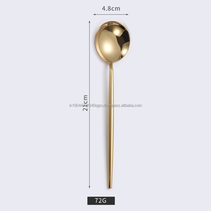 Ensemble de couverts finis miroir en acier inoxydable argenté et doré de qualité supérieure en prix de gros de l'Inde (lot de 6) - Product Image 5