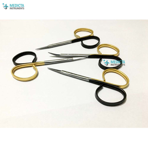 Premium TC Supercut Iris Tijeras Set 4 piezas con mango de cinta 11cm Acero inoxidable Tijeras quirúrgicas finas Instrumentos - Product Image 4