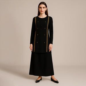 2025 dernière mode vêtements musulmans Baju Kurung malaisie brodé Baju Kurung - Product Image 2