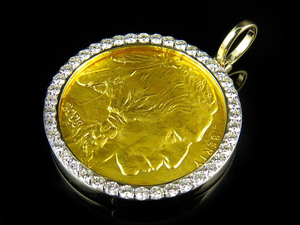 Luxe Rond Moissanite S925 Argent Glacé Diamant Hip Hop Pendentif Bijoux Pour Hommes Femmes - Product Image 3