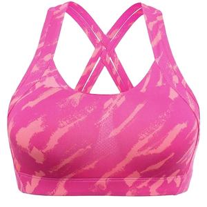 Sujetadores deportivos de nailon 100% sin costuras con soporte alto y sublimación personalizada, estampado frontal, transpirables y elásticos, suministro OEM al por mayor - Product Image 1