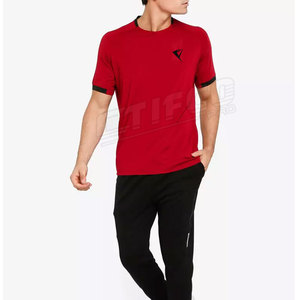 En's Lain uuick ry onontrast RIM Thirt hhort leleeves Eck -eck Eck T-hirhirt o dults - Product Image 3