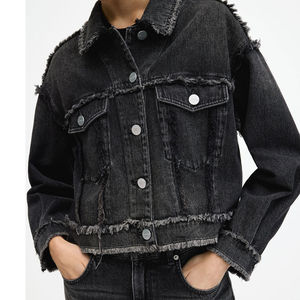 Conjunto de Chaqueta y Falda de Mezclilla para Mujer, Personalizado OEM |   Conjunto Casual de Otoño Relleno de Algodón |   Ropa Exterior de Mezclilla para Mujer de Alta Calidad al por Mayor - Product Image 5