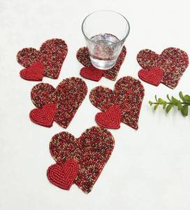 Dessous de verre en noyer Ensembles de dessous de verre en bois de noyer-Qualité supérieure - Product Image 2