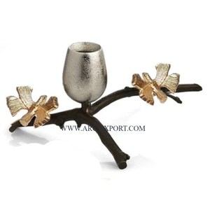 Bougeoir Vintage en Aluminium Verre Transparent pour Décoration de Table, Décoration de Maison de Luxe, avec Base en Marbre, Grande Taille, Bougeoir - Product Image 6