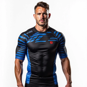 Protector de sarpullido sublimado personalizado para MMA con ajuste de compresión de mangas completas y protección UV con kimono de jiu jitsu - Product Image 1