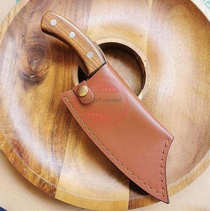 Cuchillos de chef de carnicero de alta calidad con Funda de cuero, cuchillo de cocina de cuchilla fija - Product Image 6