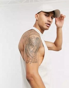 2023 Tanktop entrenamiento hombres verano gimnasio camisetas sin mangas algodón liso opciones coloridas transpirable camiseta sin mangas blanca - Product Image 3