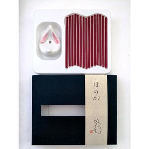 Kyoto Kosaido - Varillas de Incienso con Forma de Conejo, 15 Unidades con Soporte para Incienso, Aromaterapia, Relajación, Regalo para el Hogar, Paquete Pequeño - Product Image 1