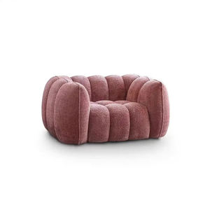 Meilleurs articles à revendre 2026 Nouveau style Meubles de salon contemporains Fauteuil carré rembourré en tissu style citrouille pour hôtel villa - Product Image 6