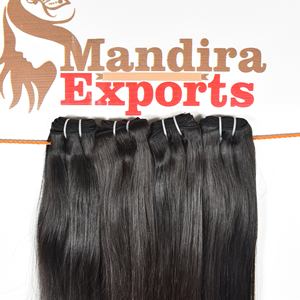 วิกผมตรงขนาด8-32นิ้วสีดำไม่หลุดจากธรรมชาติผมมนุษย์ผลิตในอินเดีย - Product Image 4