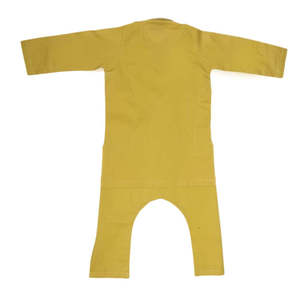 Shalwar Kameez brodé pour garçons - Moutarde - Product Image 5