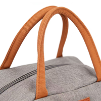 Sac Isotherme Prêt à l'emploi – Sac Repas Portable Gris avec Grande Capacité pour le Travail, l'École et les Pique-niques