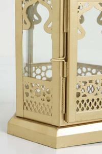 Portavelas de cristal transparente con FAROL DE Metal dorado de estilo marroquí 2025 para bodas navideñas decoraciones de iluminación de Ramadán y Eid - Product Image 3