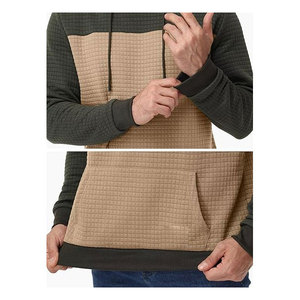 Sudadera de Invierno Acolchada de Dos Tonos Personalizada |   Sudadera de Algodón Suave con Textura, Impresión Digital para Hombre, Ropa Urbana, OEM ODM - Product Image 5