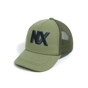 Sombreros de camionero de 5 paneles con logotipo bordado en 3D personalizado del fabricante de Vietnam, gorras deportivas de Velcro curvas ligeras estructuradas para correr - Product Image 5