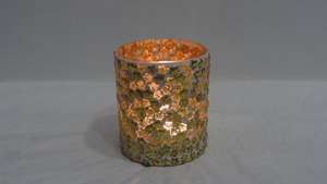 Vantage Hot Colored Glass Forested Votive for Wedding Decor Handmade Glass Fancy Crystal <b>Small</b> Votive Modern Style Fancy Votive - Product Image 5