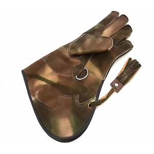 Guantes de cetrería de cuero de alta calidad para entrenamiento al aire libre forro polar suave y cuero nobuk calidad profesional - Product Image 2