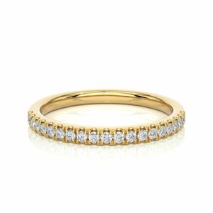 Anillo de boda de media eternidad de diamante redondo para mujer - Product Image 3