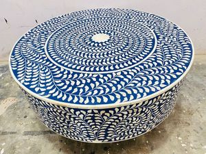 MEUBLES EN INCRÉATION D'OS Design moderne Armoire en os véritable avec 7 tiroirs pour salon cabine en incrustation d'os RÉALITÉ FAIT À LA MAIN - Product Image 4