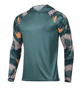 Camiseta de Protección Solar UPF 50 para Hombre Airek, con Capucha Transpirable y Secado Rápido, 160g, 100% Poliéster, para Actividades de Pesca al Aire Libre - Product Image 6