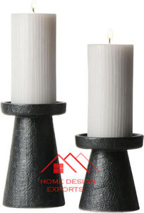 Portavelas de aluminio y metal para mesa, candelabros de aluminio fundido para centros de mesa - Product Image 2