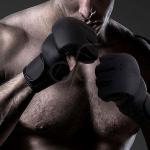 ถุงมือต่อสู้ MMA หนังแท้ ออกแบบเอง ผลิตในปากีสถาน ถุงมือต่อสู้คุณภาพพรีเมียม - Product Image 5