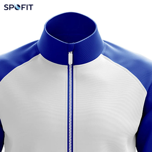 เสื้อแจ็คเก็ตแทร็คซิปสำหรับผู้ชาย OEM เสื้อแจ็คเก็ตสปอร์ตแบบซับลิเมชั่นสั่งทำพิเศษสำหรับผู้ชาย เสื้อแจ็คเก็ตสปอร์ตน้ำหนักเบาสั่งทำพิเศษสำหรับผู้ชาย - Product Image 4