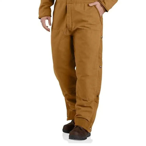 Combinaison de travail pour homme en coton/polyester marron, résistante à l'abrasion, séchage rapide, respirante, grande taille, uniforme de chantier - Product Image 6