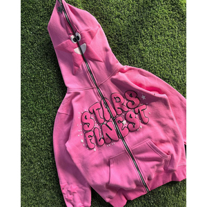 Sudadera con capucha personalizada para hombre, mezcla de algodón de alta calidad DTG DTF, serigrafía y bordado con acabados de diamantes de imitación, perfecta para Merch Drops - Product Image 3