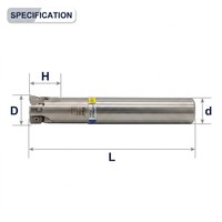 MFH03R Outils de fraise interne à froid CNC Centre d'usinage des métaux Barre de fraise LOGU030310ER Boîte de fraise en bout OEM