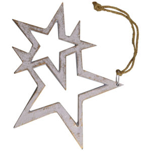 Diseño de acabado Chapado en estrella colgante de metal con decoración del hogar Decoración del árbol de Navidad para diseño colgante - Product Image 5