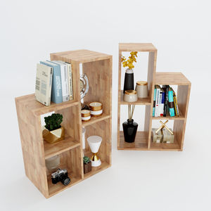 Librería Robótica de Diseño Minimalista 55x32x145cm de Madera KS68054 para Oficina en Casa, Sala de Estar y Uso Escolar - Product Image 6