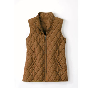 Gilets sans manches de haute qualité pour femmes avec capuche gonflée amovible, décoration en fourrure, veste d'hiver à bulles personnalisable - Product Image 2