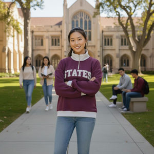 Top Holgado con Cuello Alto para Mujer, Cálido y Relajado, Confeccionado con Tela Suave y Transpirable, Ajuste Cómodo y Relajado - Product Image 2