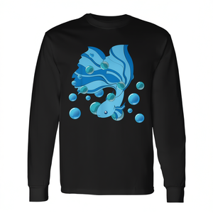 Camiseta de Manga Larga para Amantes de los Peces Betta, Producto Promocional para Acuarios de Agua Dulce - Product Image 2