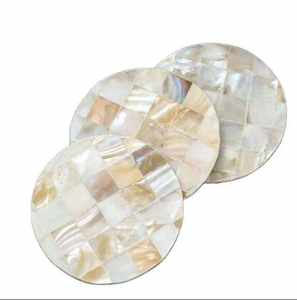 ชุดจานรองแก้วหรูหราฝังมุกหนา 5 มม. เป็นมิตรกับสิ่งแวดล้อม สำหรับใช้ในบ้านและโรงแรม รองชาและกาแฟ - Product Image 1