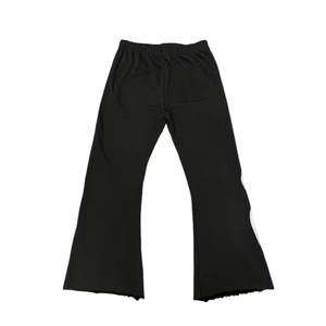 Wholesale Custom High Quality Elastic Waist 100% Cotton Street Patchwork Track Pants Casual <b>Men</b> <b>Flared</b> Jogging Sweatpants - Product Image 6