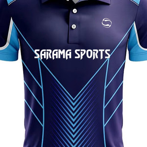 Logotipo de impresión sublimada Hombres Nuevo diseño Ropa deportiva Camisa de cricket Venta al por mayor Polos Jerseys de cricket personalizados - Product Image 5